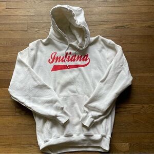 Indiana Plain White Hoodie